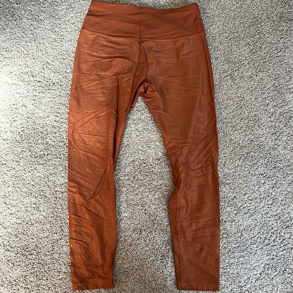 CALIA Women's Energize Metals 7/8 Leggings Copper M - Picture 5 of 9